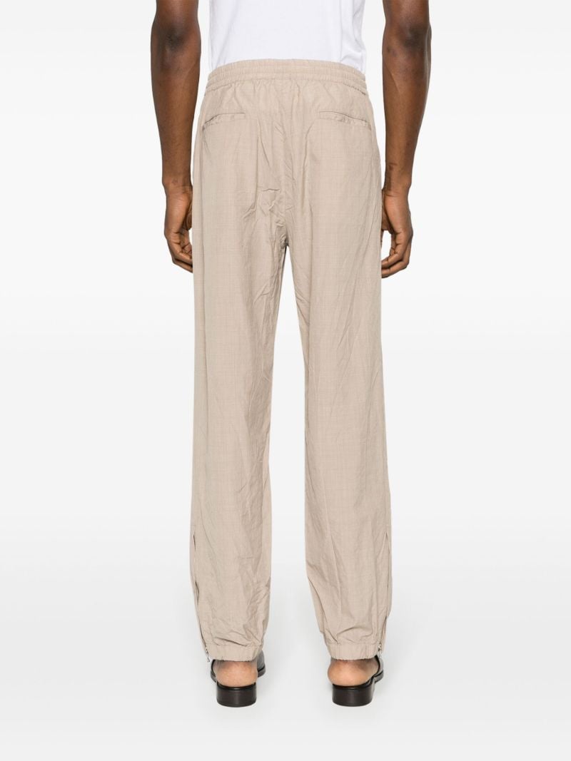 Neutral Wool-poplin Trousers