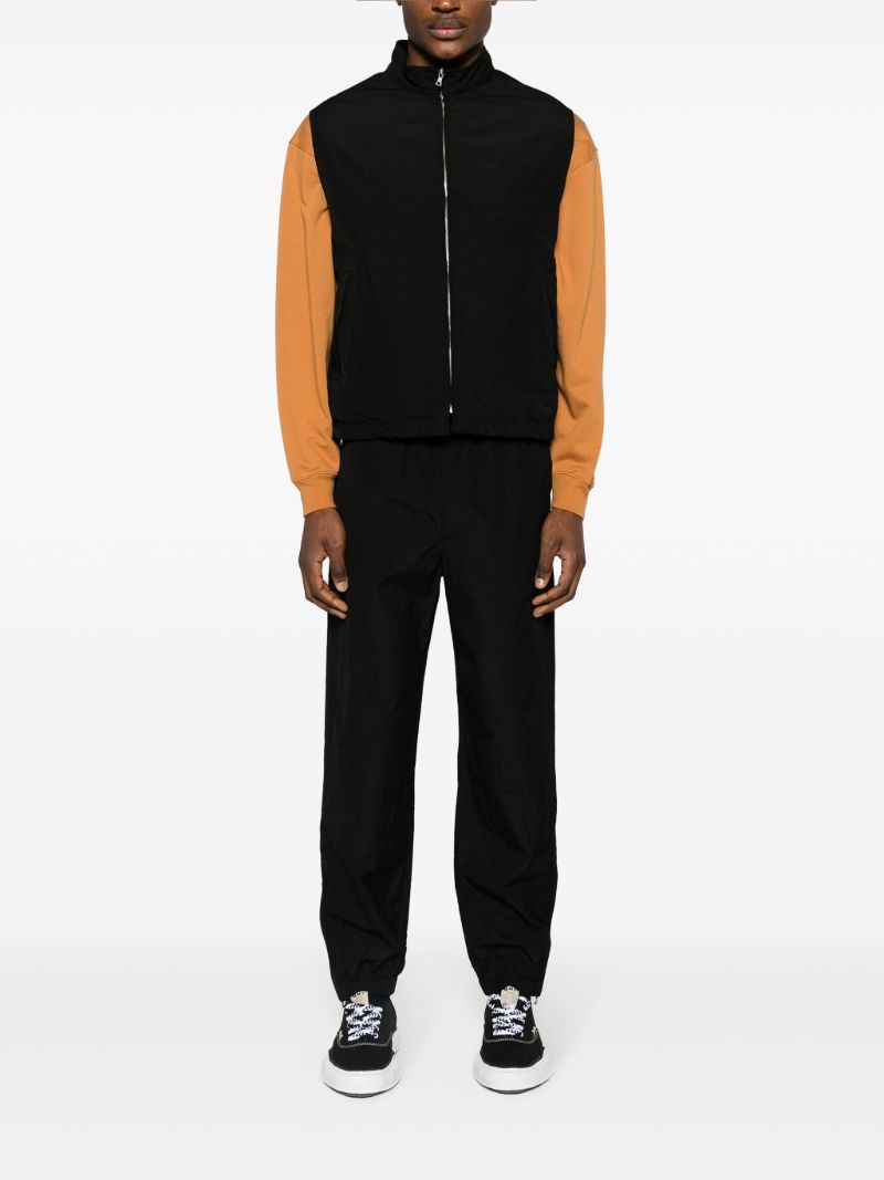 Black Wool-poplin Gilet