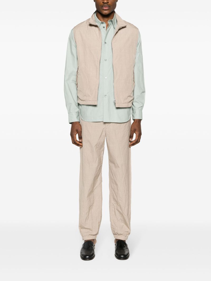 Neutral High Count Wool Gilet
