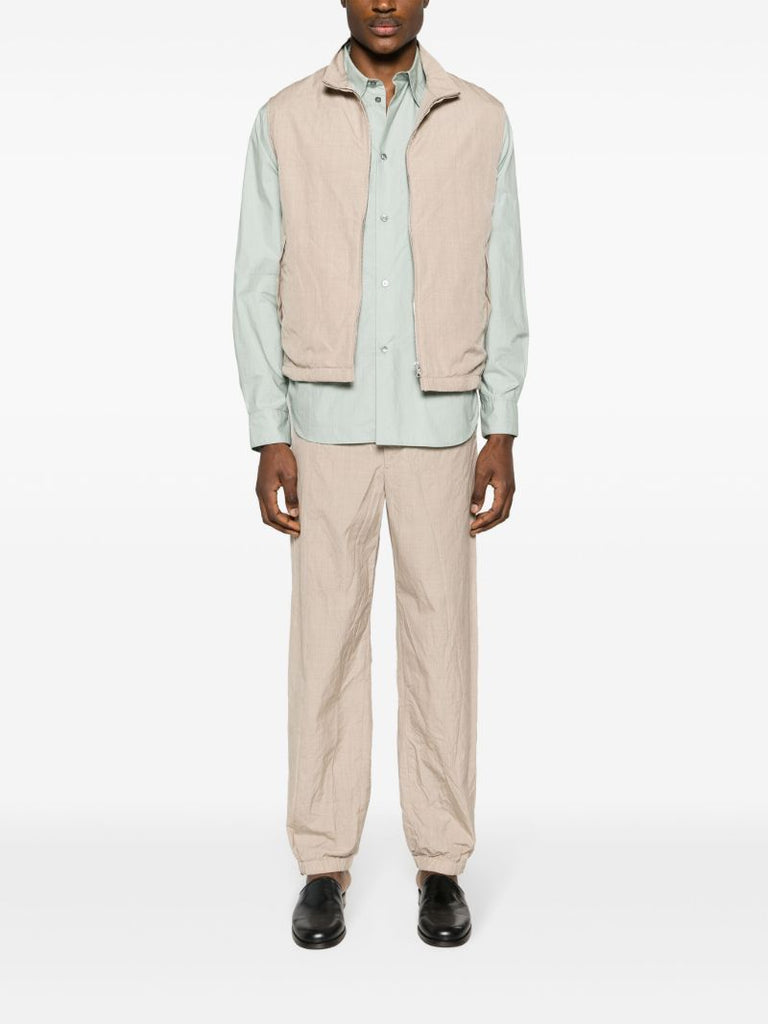 Neutral High Count Wool Gilet