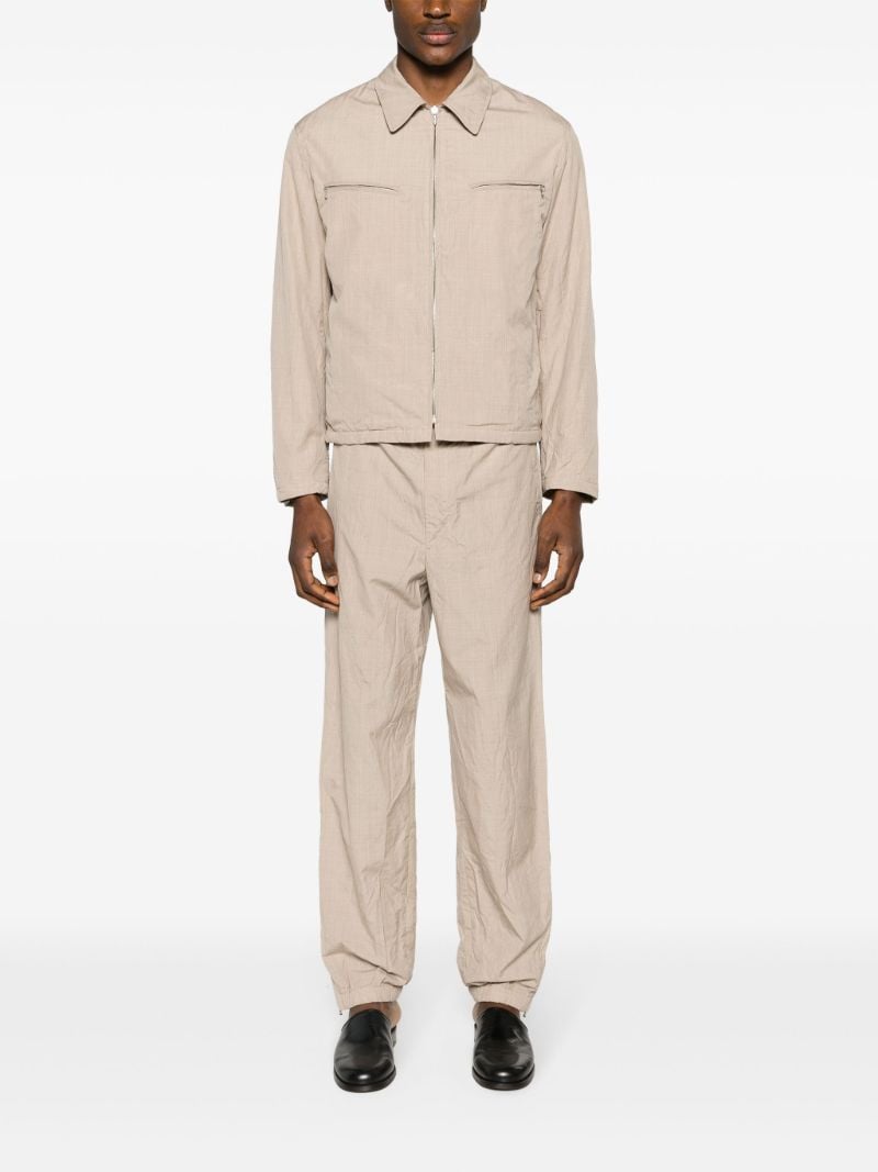 Neutral High Count Wool Shirt Jacket