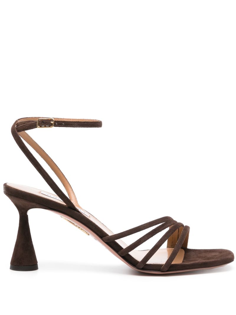 Brown Latour 75 Suede Sandals
