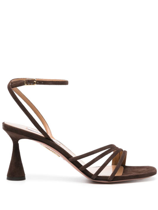 Brown Latour 75 Suede Sandals