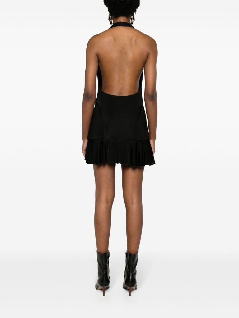 Black Halterneck Mini Dress