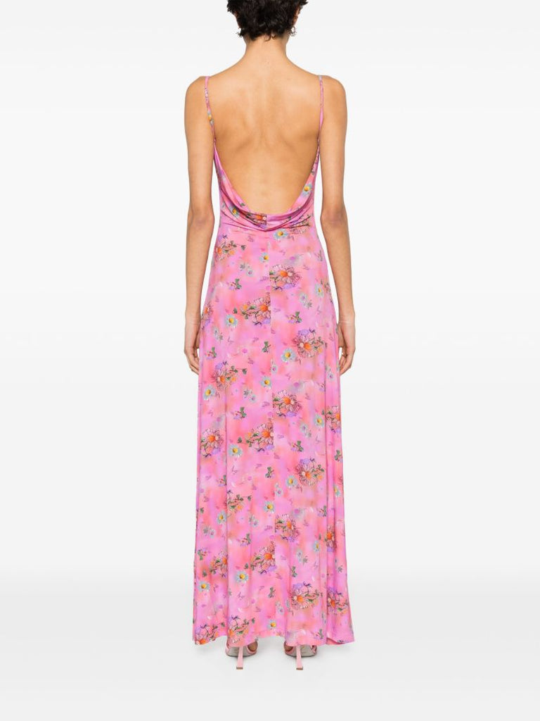 Pink Ita Floral-print Maxi Dress