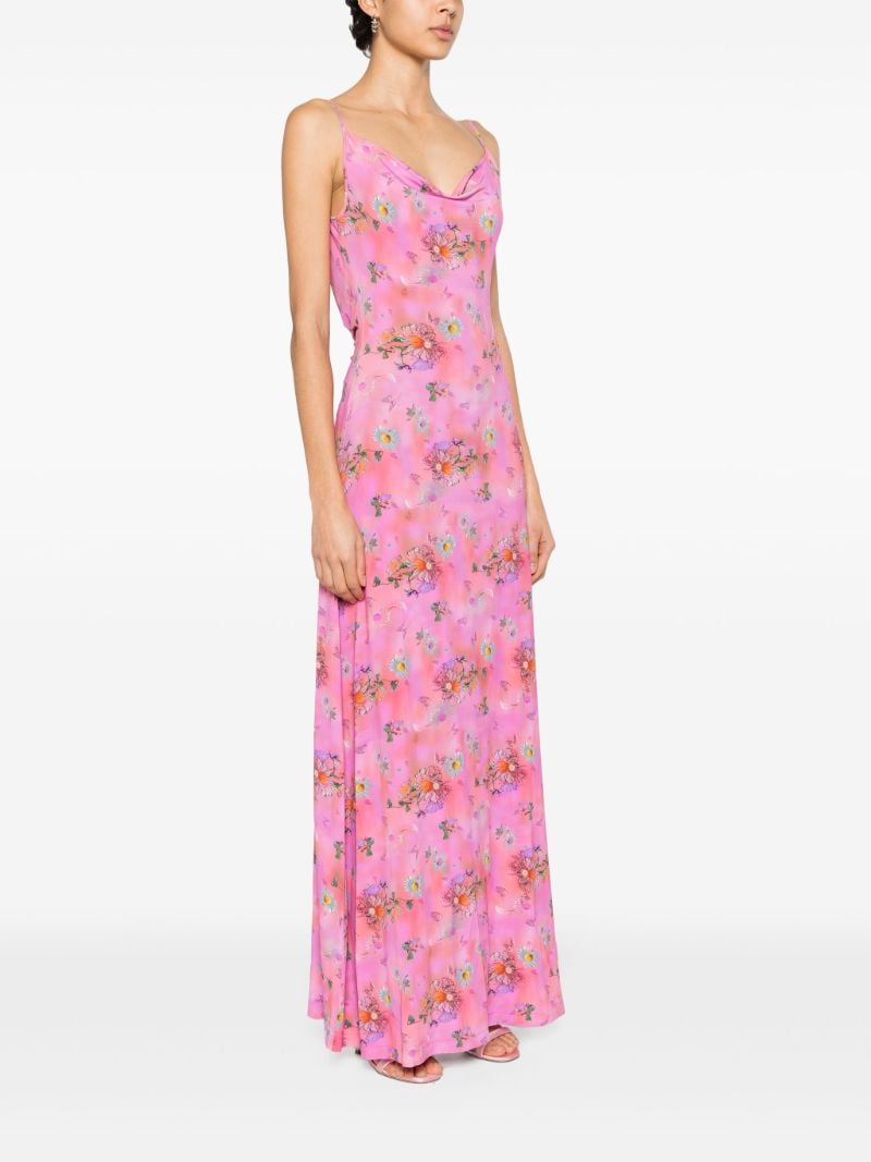 Pink Ita Floral-print Maxi Dress