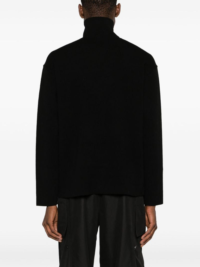 Black Heavy Milano Wool Sweater