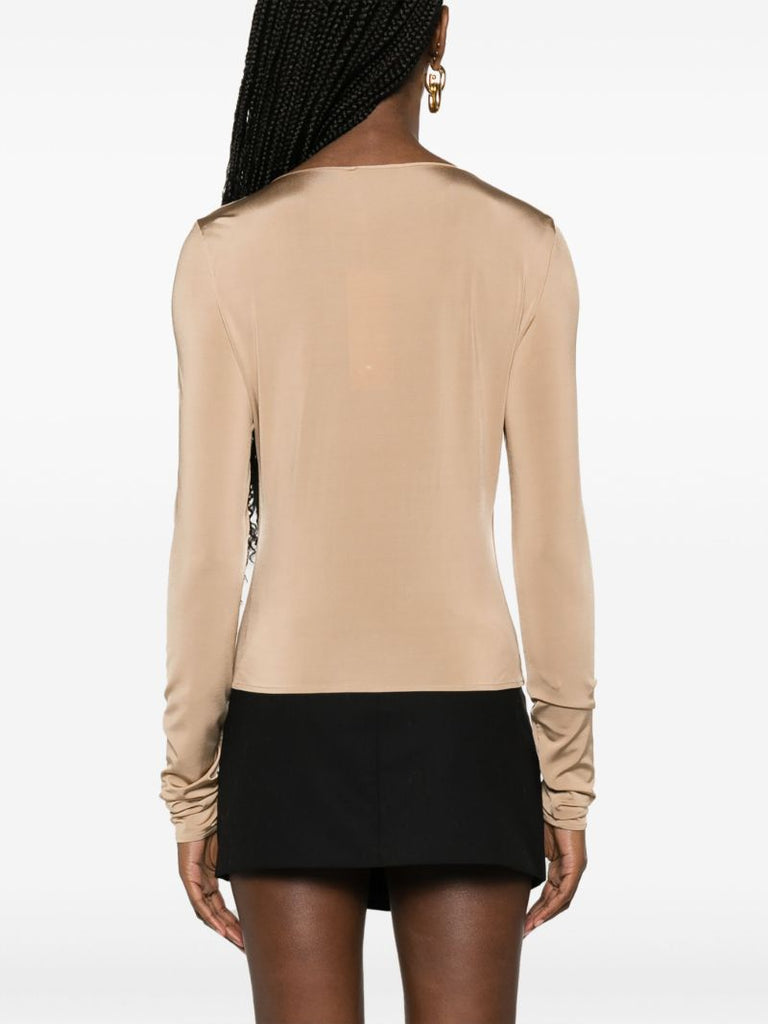 Neutral Floral-appliquÃ_x0083_Â© Top