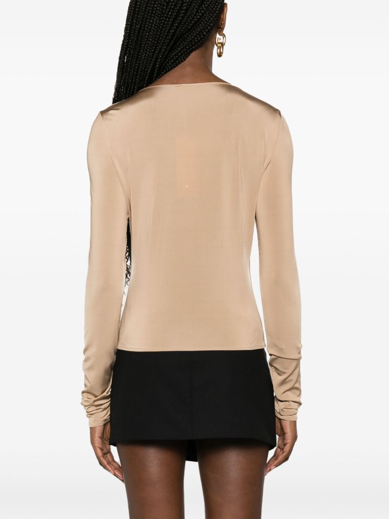 Neutral Floral-appliquÃ_x0083_Â© Top