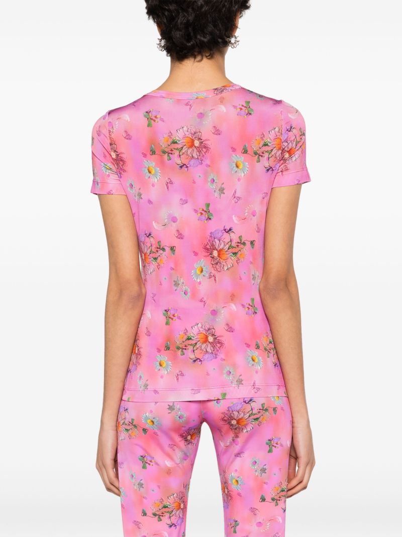 Pink the Skimpy Floral-print T-shirt