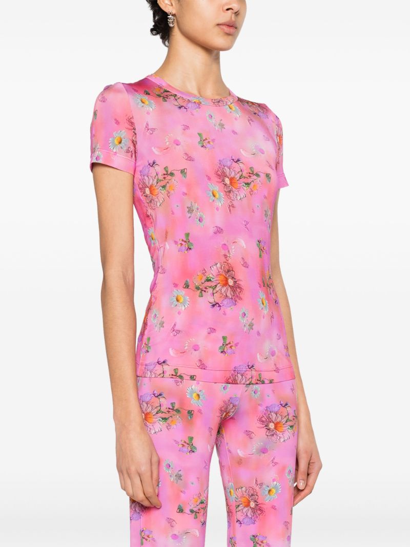 Pink the Skimpy Floral-print T-shirt