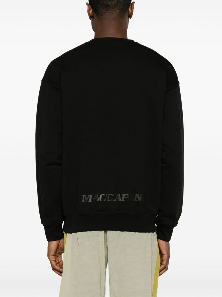 Black Macca Floral-print Sweatshirt