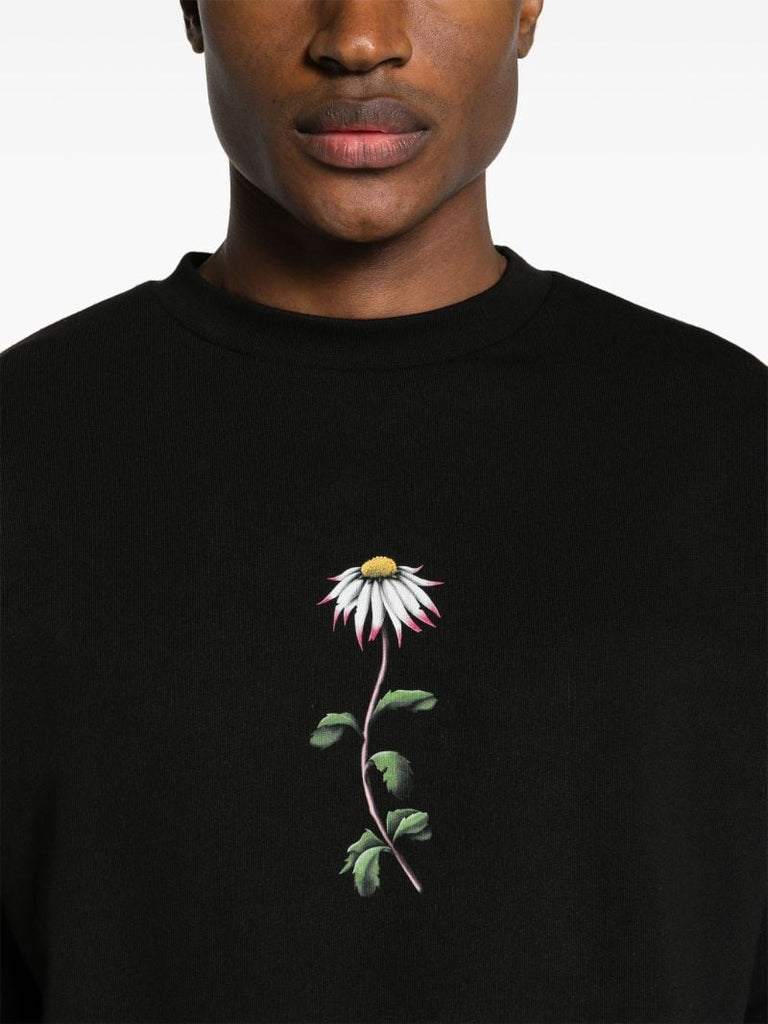 Black Macca Floral-print Sweatshirt