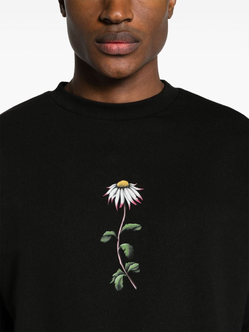Black Macca Floral-print Sweatshirt