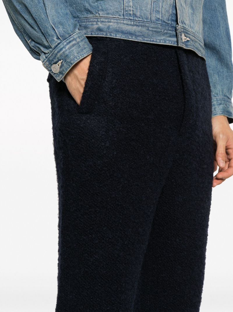 Blue Straight-leg Trousers