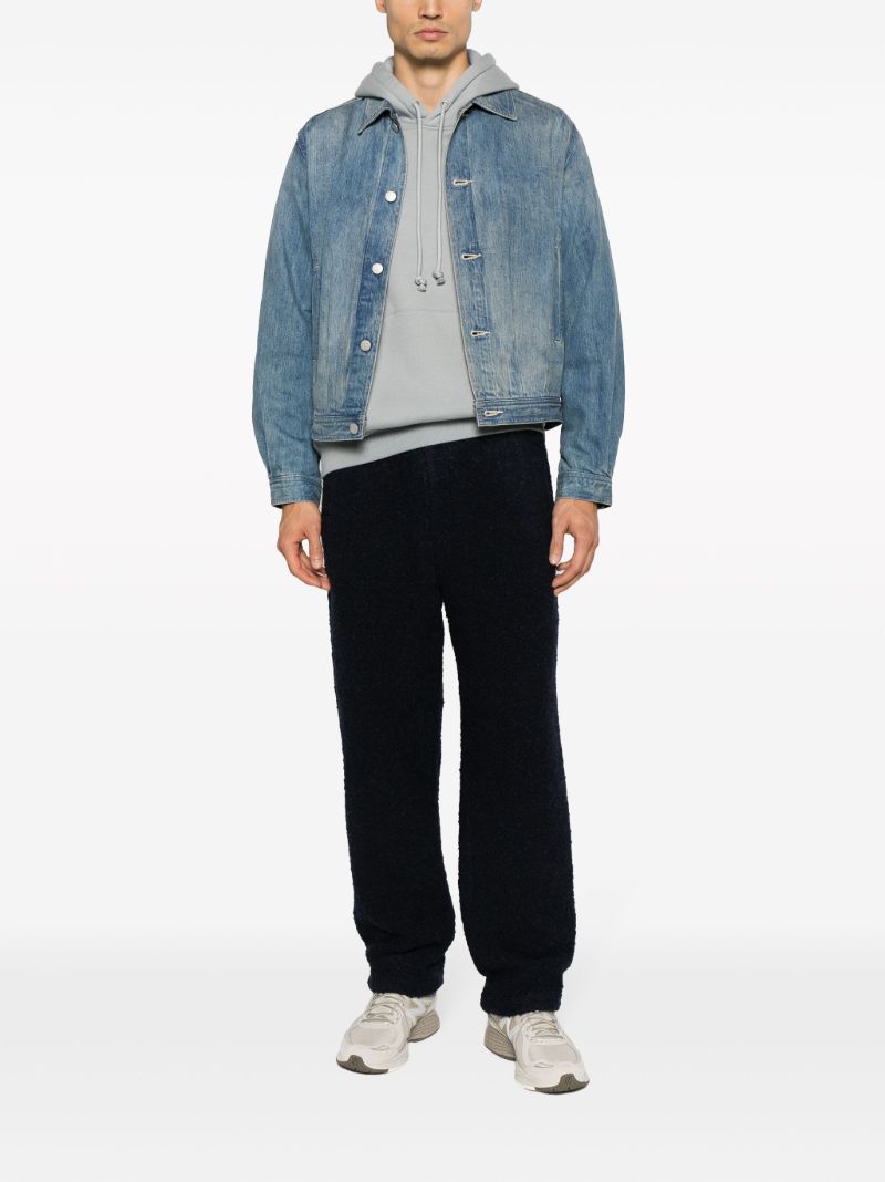 Blue Straight-leg Trousers