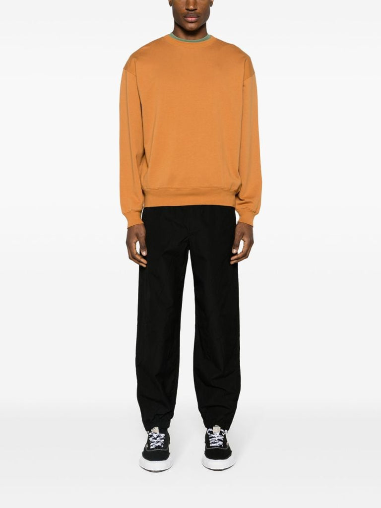 Orange Long Sleeve Cotton Sweatshirt