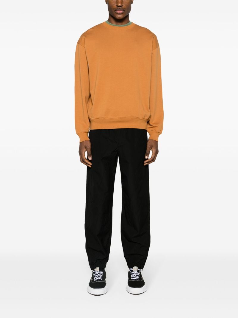 Orange Long Sleeve Cotton Sweatshirt