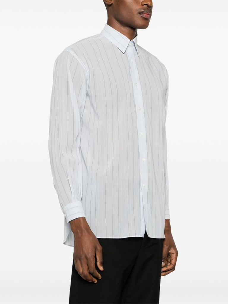 Blue Striped Cotton Shirt