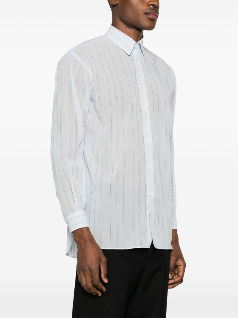 Blue Striped Cotton Shirt