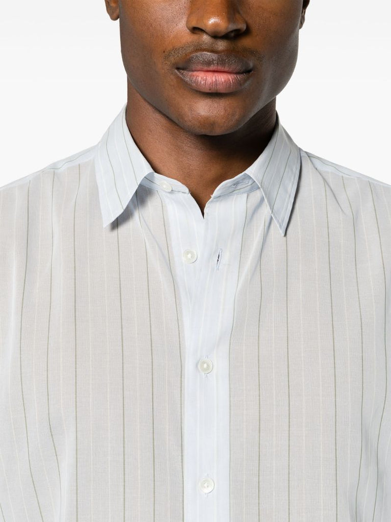 Blue Striped Cotton Shirt