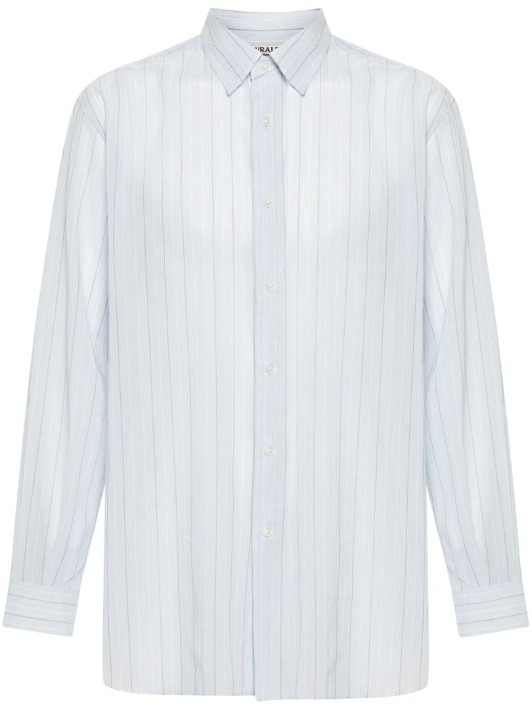 Blue Striped Cotton Shirt