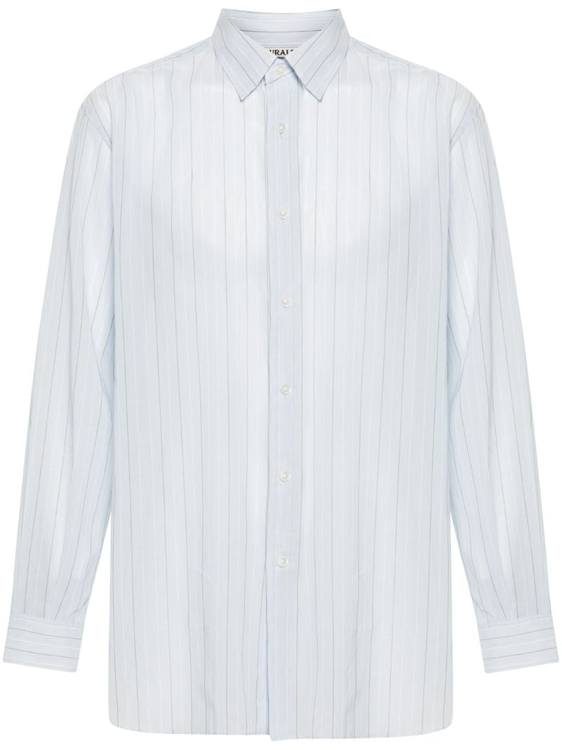 Blue Striped Cotton Shirt