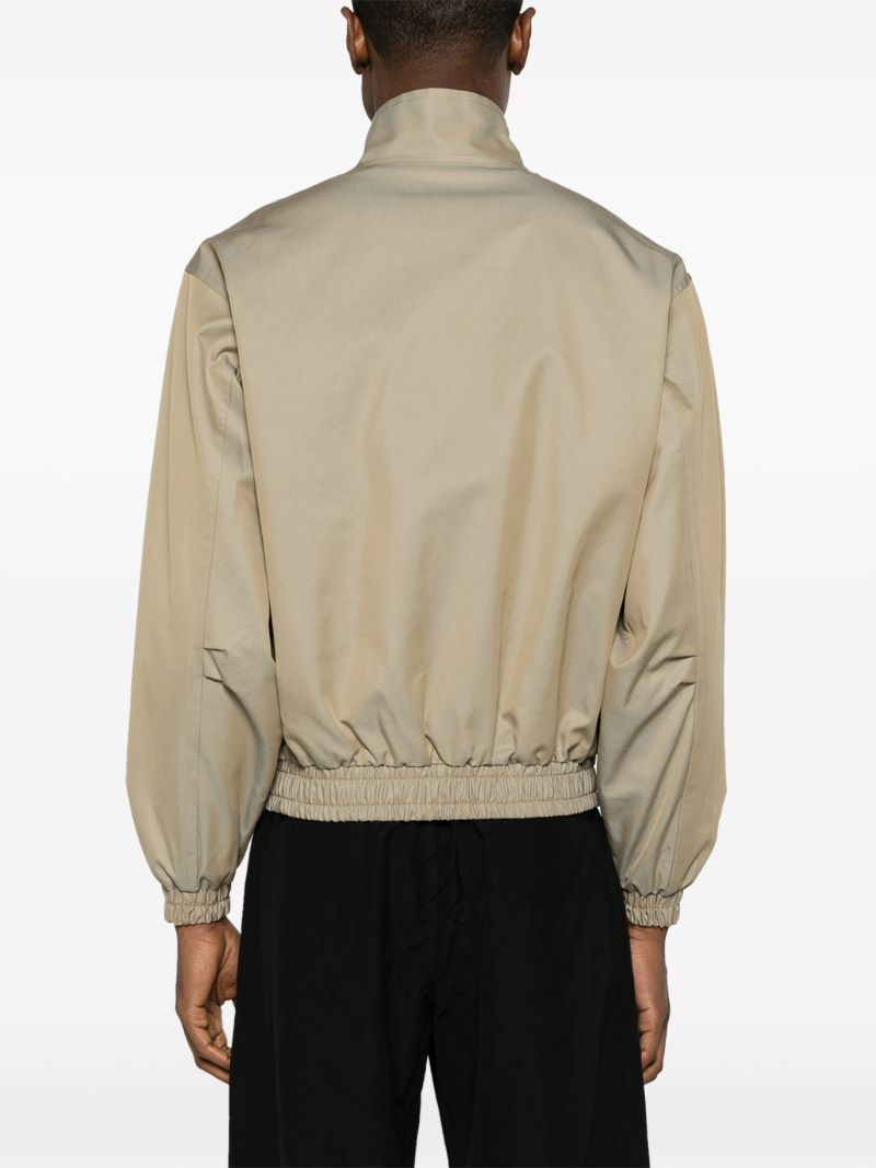 Grey Washed Chambray Bomber Jacket