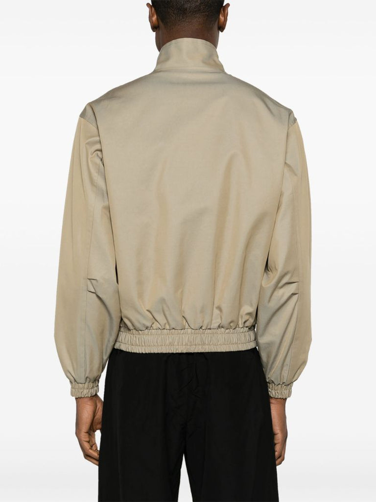 Grey Washed Chambray Bomber Jacket