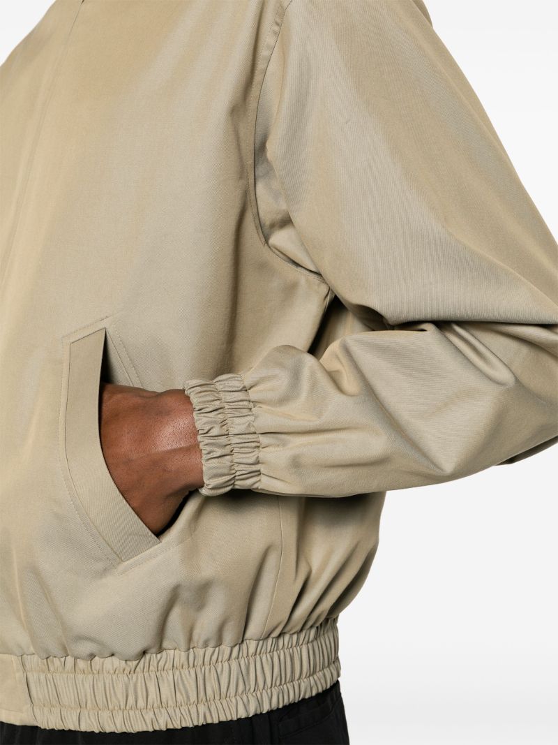 Grey Washed Chambray Bomber Jacket