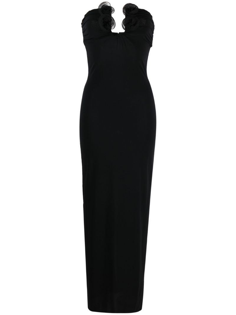 Black Rose-appliquÃ_x0083_Â© Maxi Dress