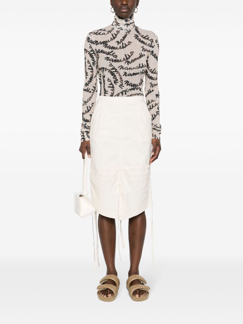 Neutral Harri Logo-print Top