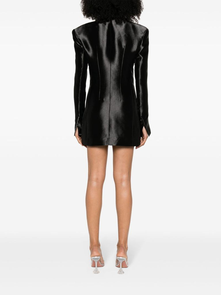 Black Double-breasted Blazer Dress