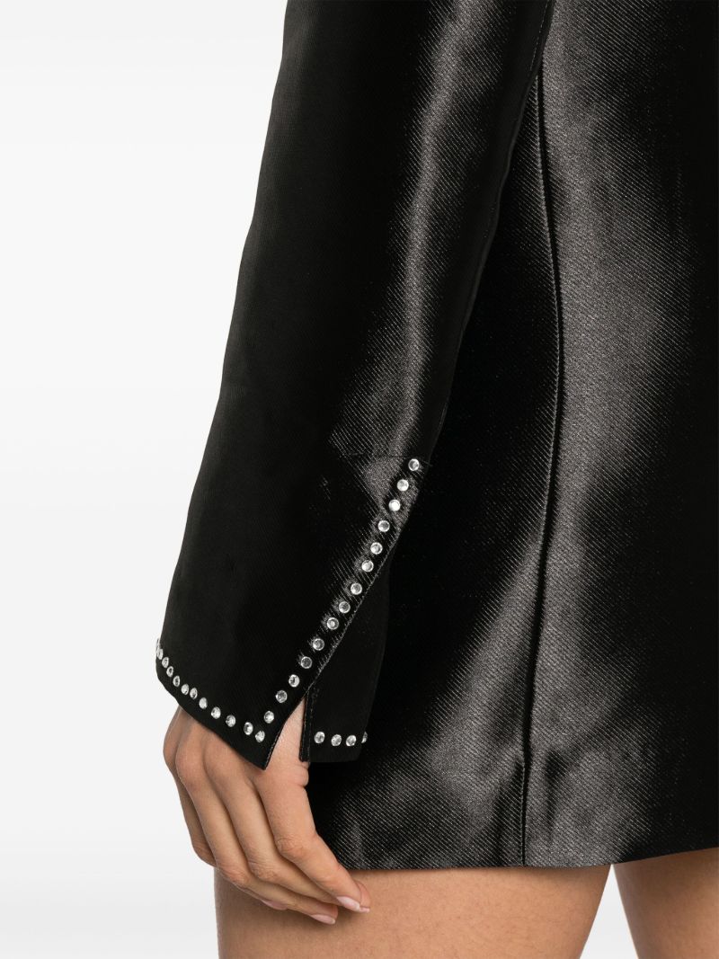 Black Double-breasted Blazer Dress