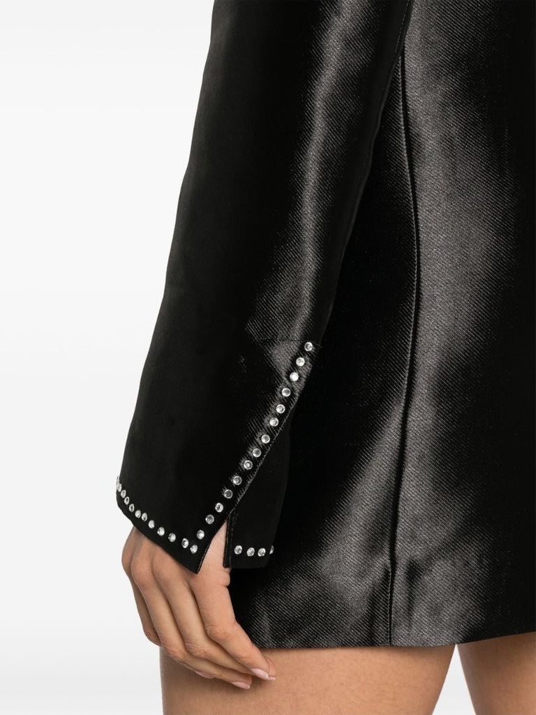 Black Double-breasted Blazer Dress