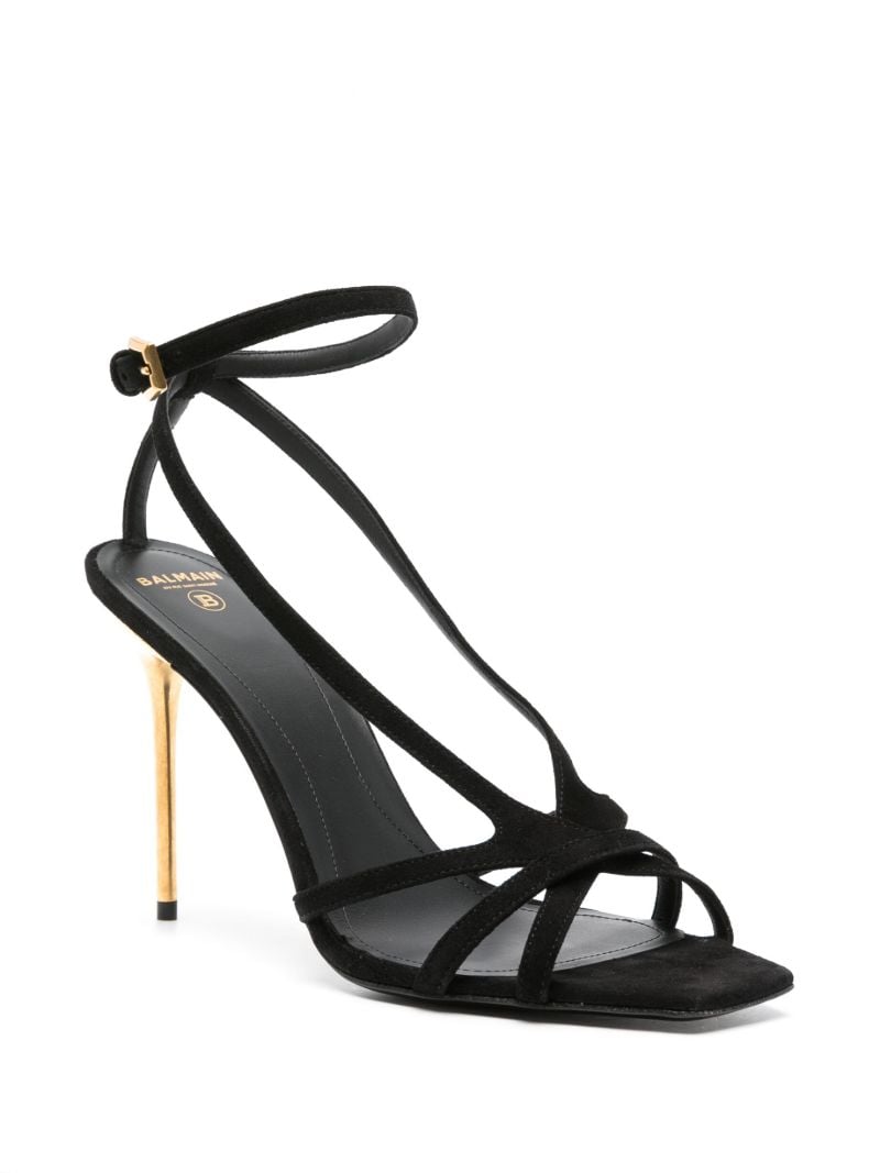 Black Ruby 95 Suede Sandals