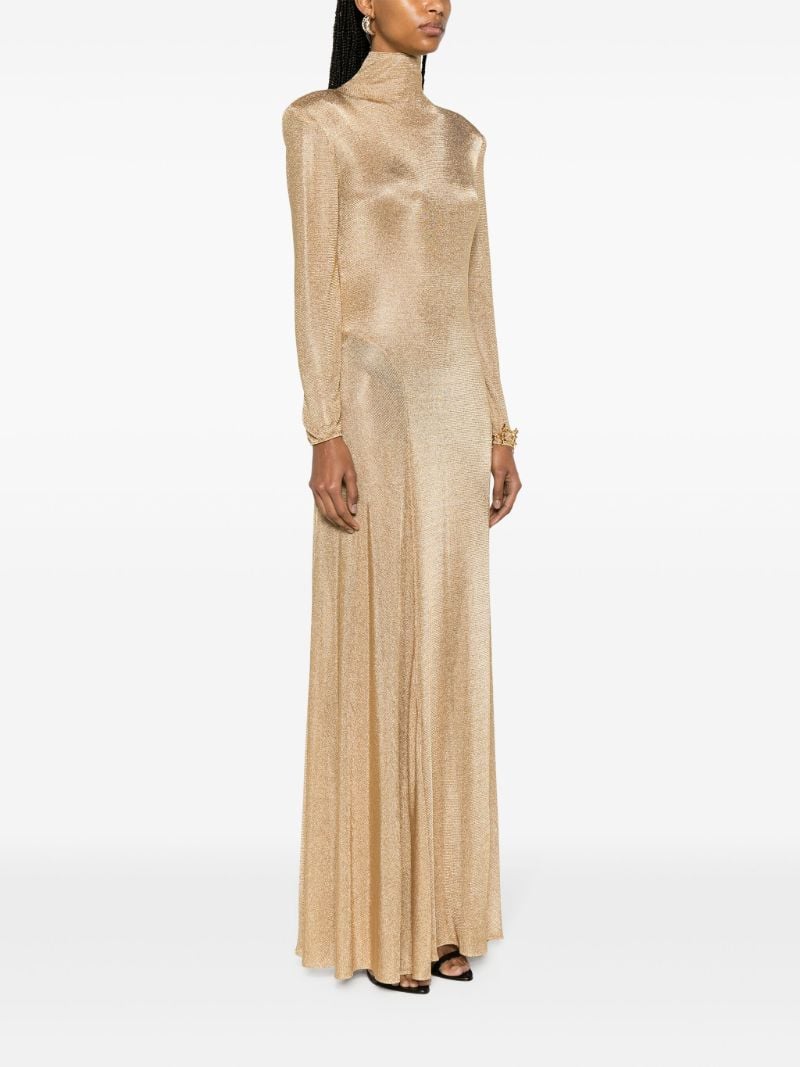 Gold High-neck Gown