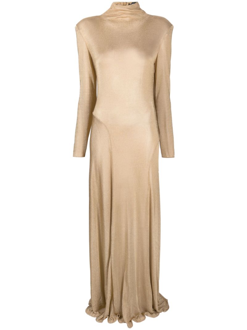 Gold High-neck Gown