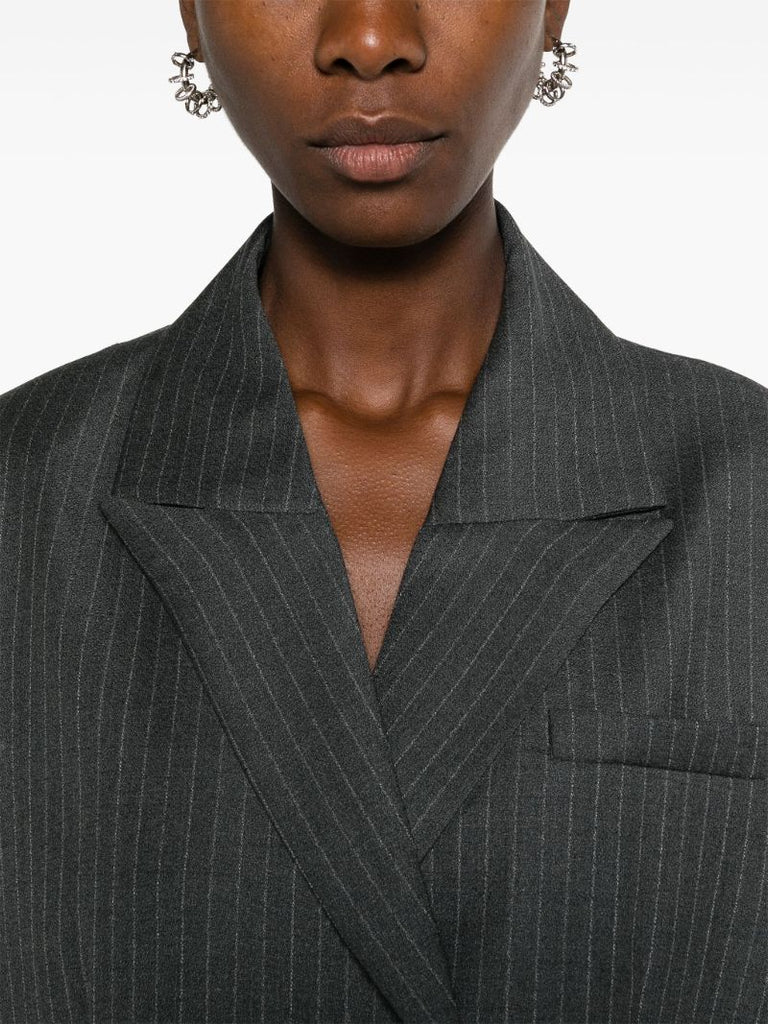 Grey Zillah Belted Blazer