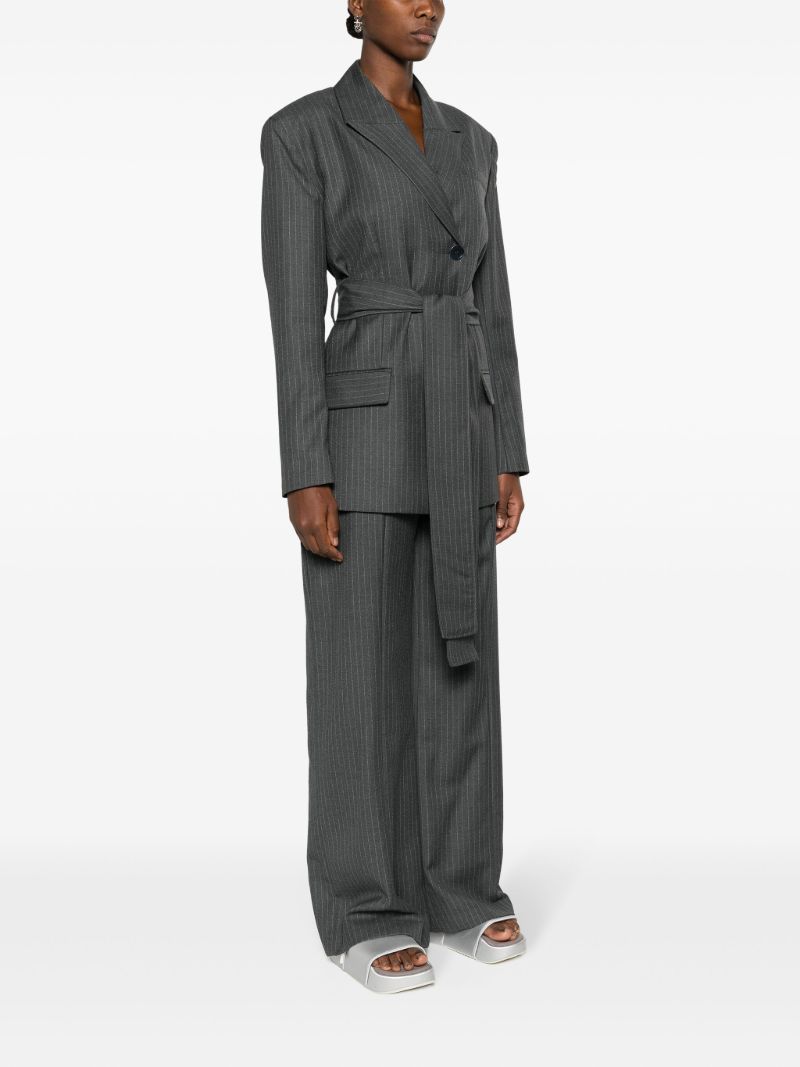 Grey Zillah Belted Blazer
