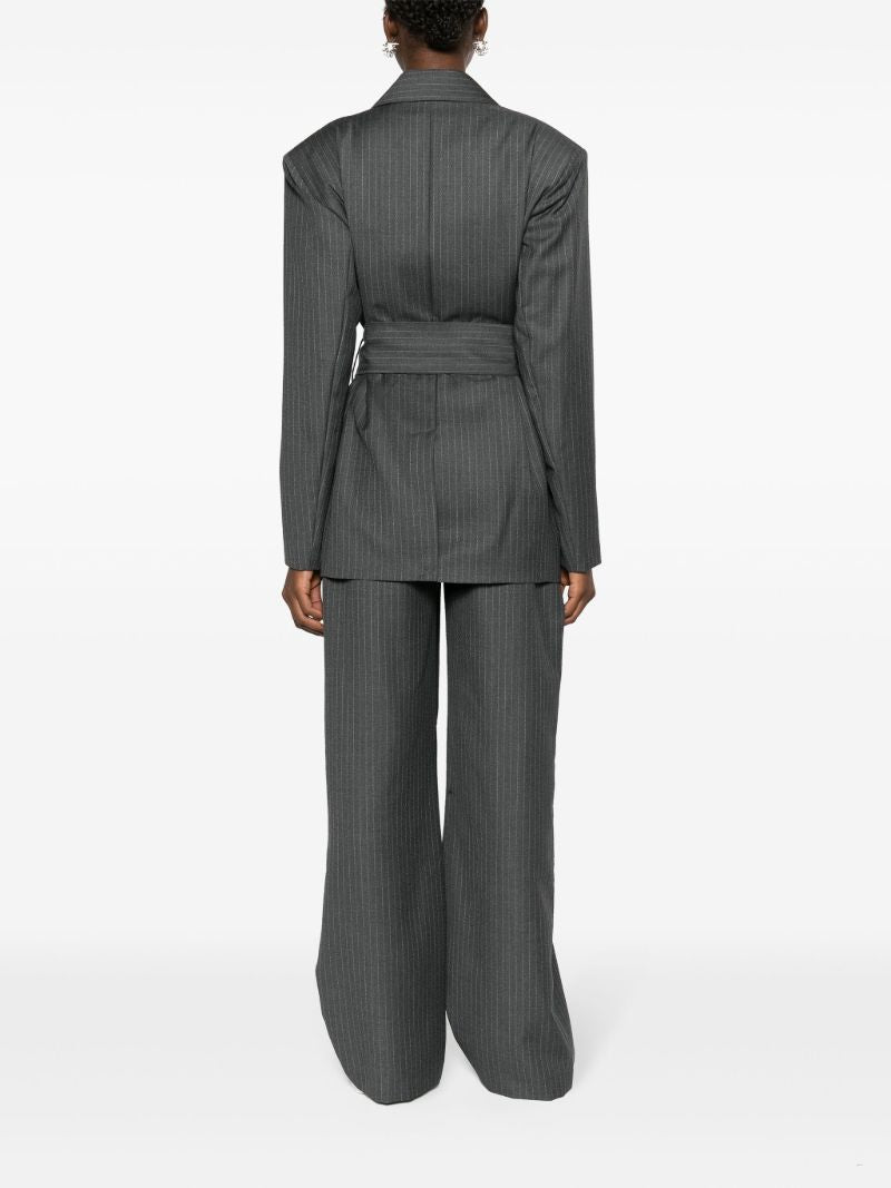 Grey Zillah Belted Blazer