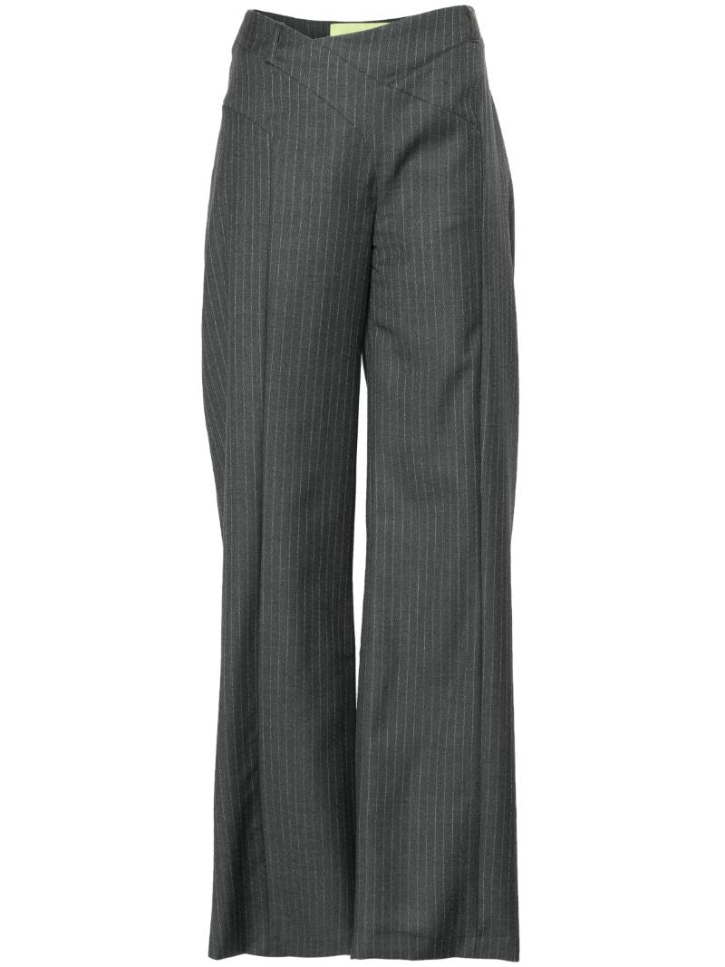 Grey Tora Wide-leg Trousers