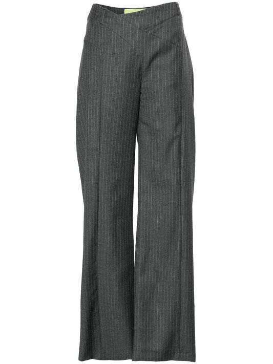 Grey Tora Wide-leg Trousers