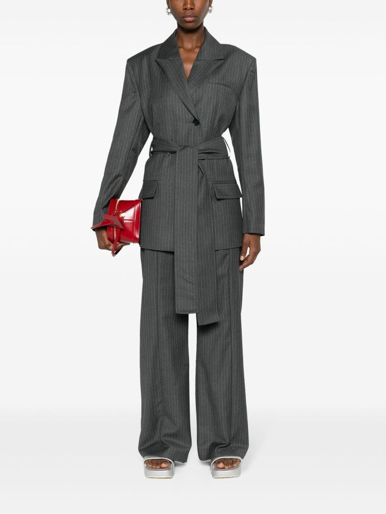 Grey Tora Wide-leg Trousers