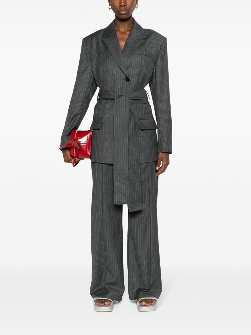 Grey Tora Wide-leg Trousers