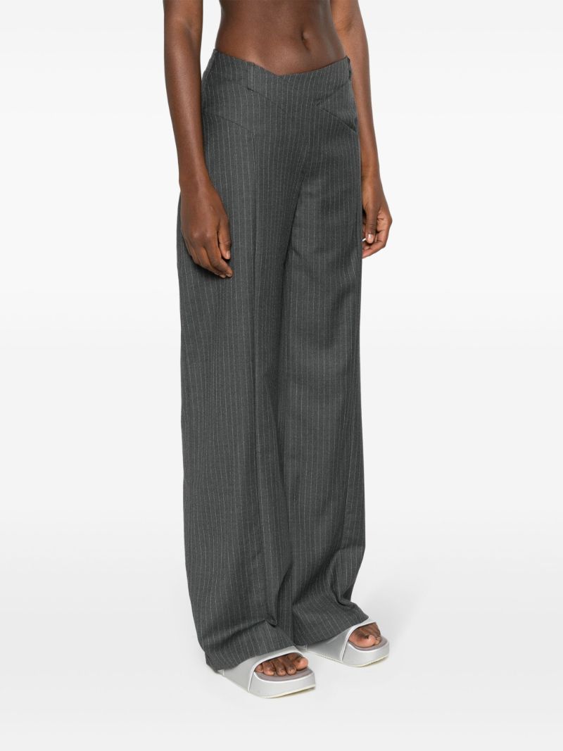 Grey Tora Wide-leg Trousers