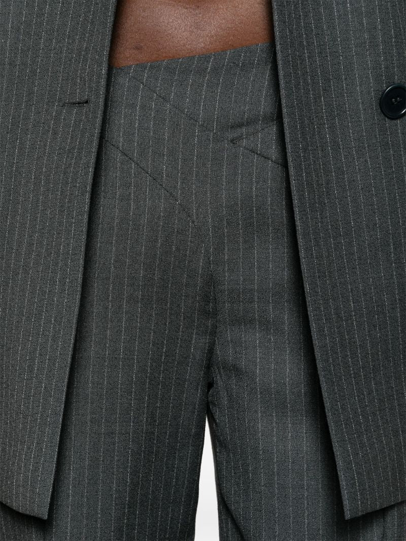 Grey Tora Wide-leg Trousers