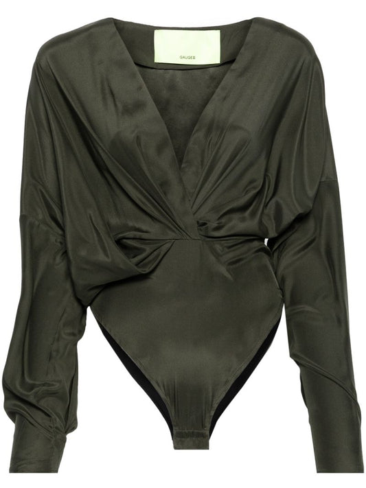 Green Nabi Gathered Bodysuit