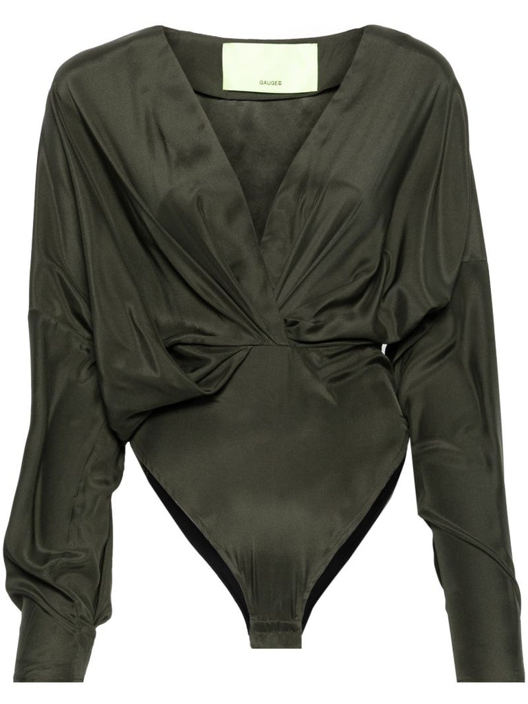 Green Nabi Gathered Bodysuit