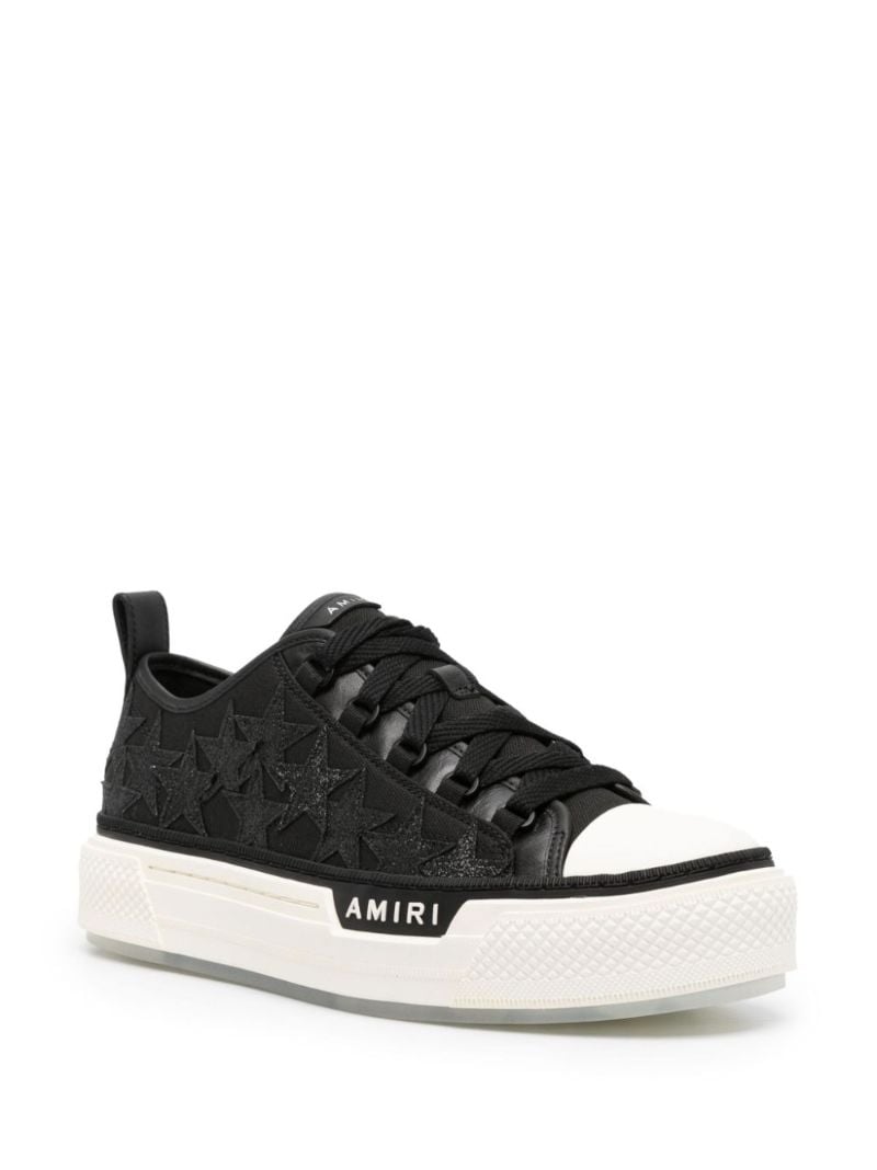 Black Star Court Glitter Detailing Sneakers